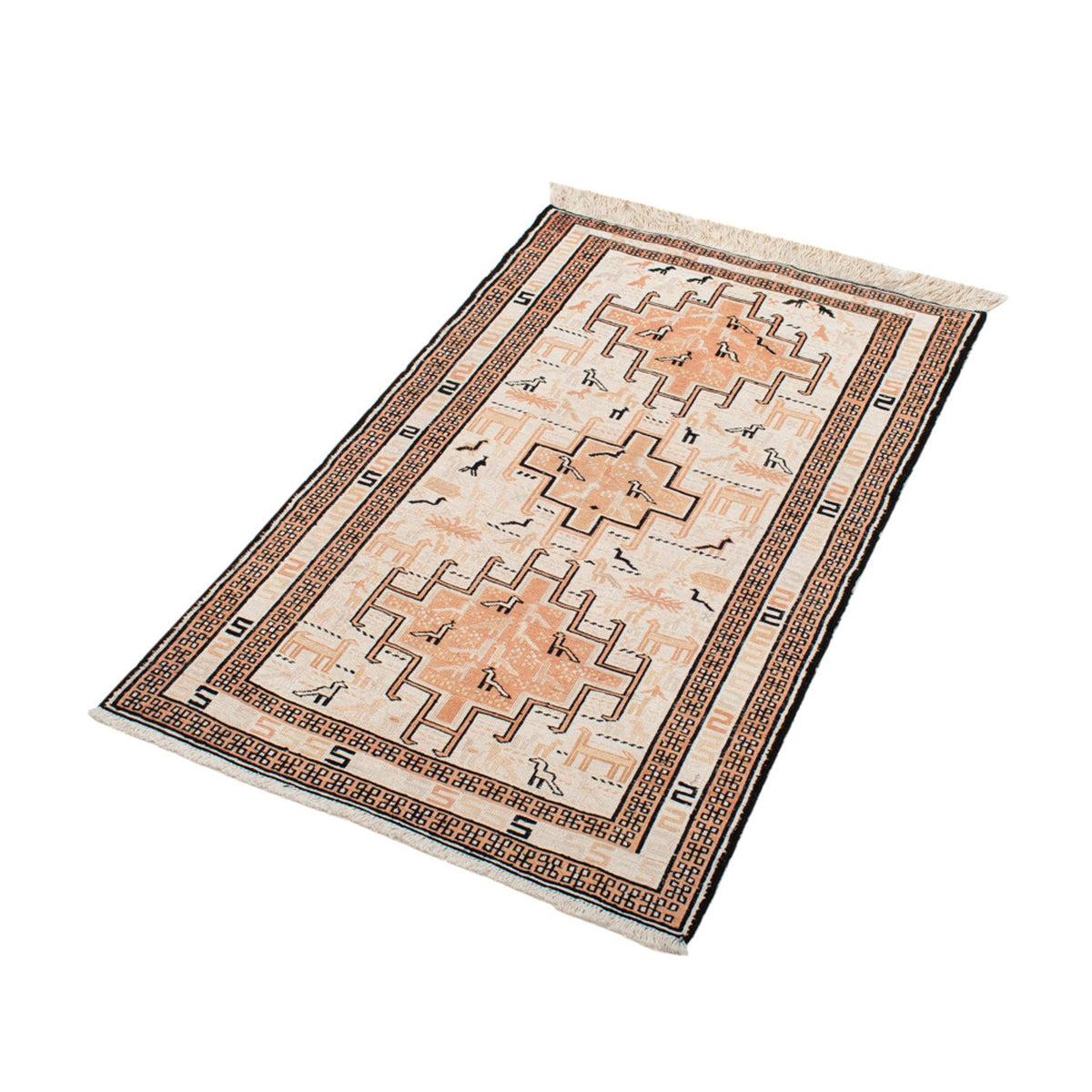 Kelim Teppich - Oriental - 101 x 65 cm - beige