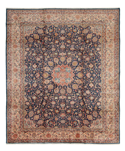 Sarough Teppich 348x430cm - Perserteppich - dunkelblau