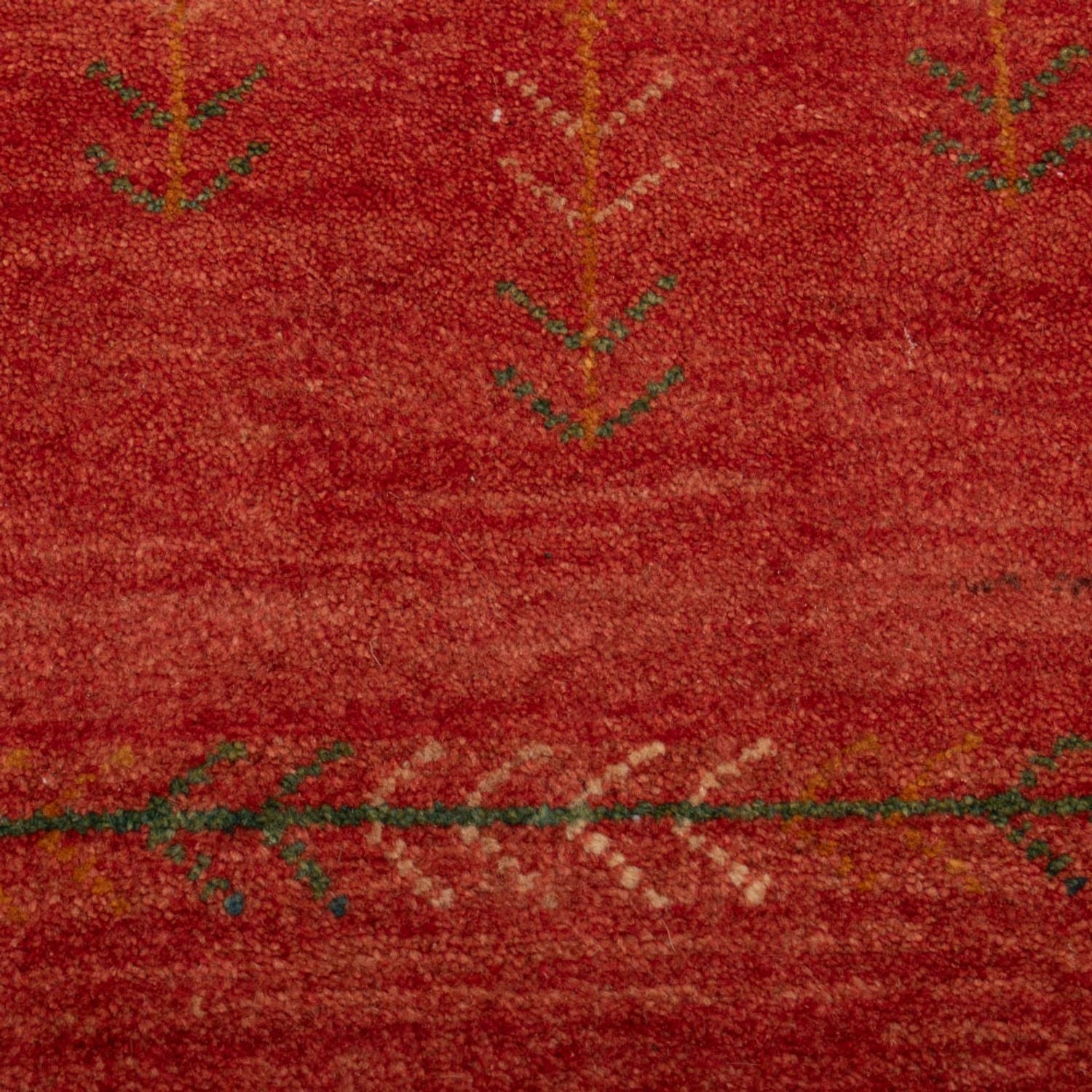 Gabbeh Teppich - Loribaft Perser - 146 x 68 cm - hellrot