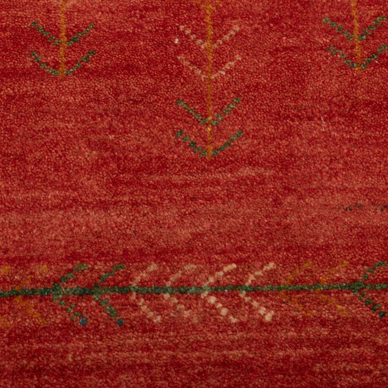 Gabbeh Teppich - Loribaft Perser - 146 x 68 cm - hellrot