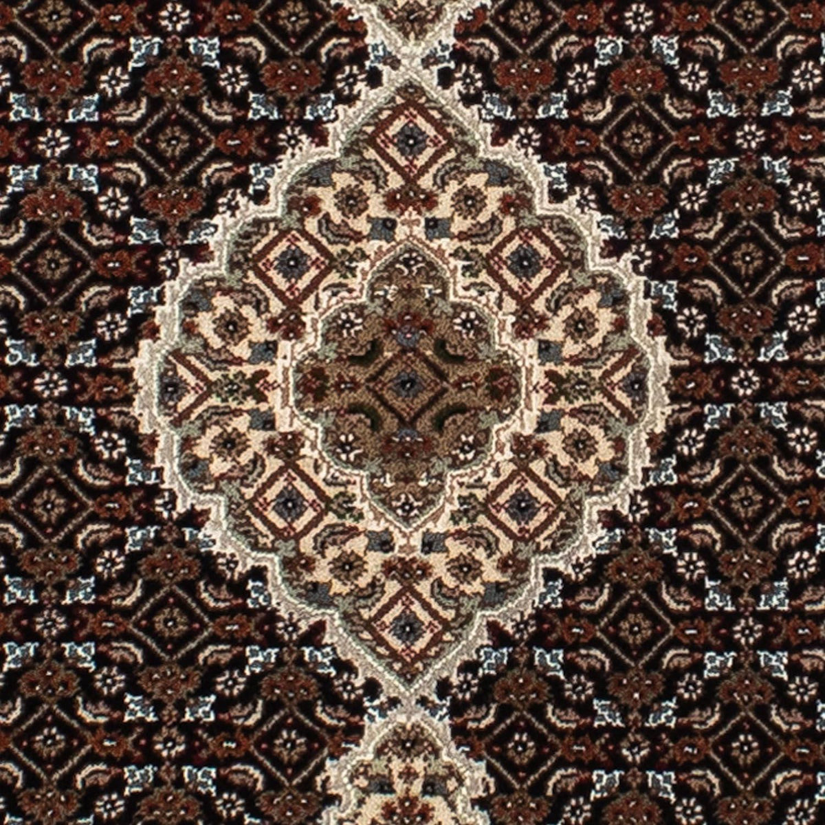 Orientteppich - Täbriz 195 x 79 cm - dunkelblau