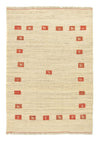 Gabbeh Teppich Indus 120x180cm - Wollteppich - Rechteckig / Beige / 120 x 180 cm Rechteckig