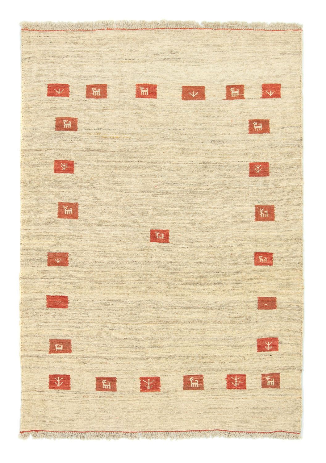 Gabbeh Teppich - Indus 180 x 120 cm - beige