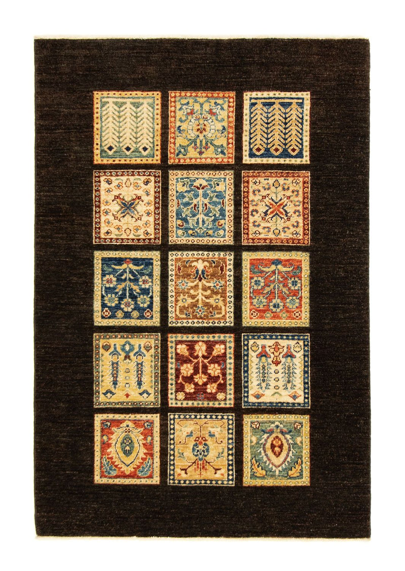 Ziegler Teppich 154 x 100 cm - schwarz