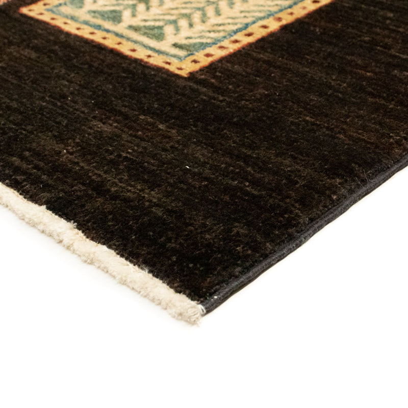 Ziegler Teppich 154 x 100 cm - schwarz