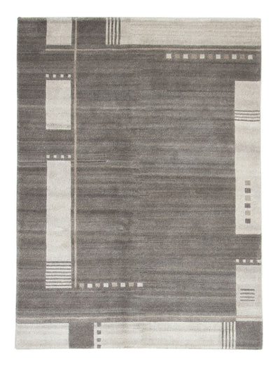 Nepal Teppich 140 x 200 cm - grau