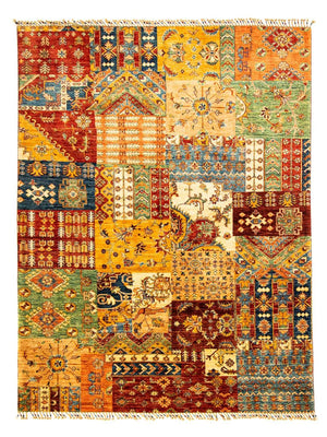 Patchwork Teppich 247 x 181 cm