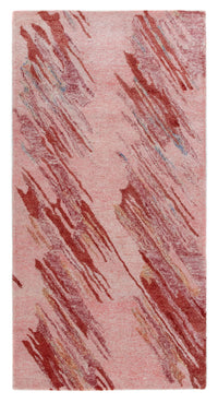 Designer Teppich 140 x 70 cm - rot