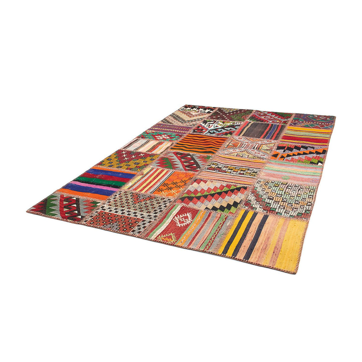 Patchwork Teppich 241 x 170 cm