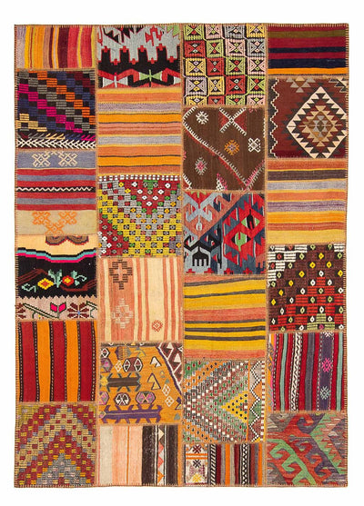 Patchwork Teppich 169x239cm - Orientteppich