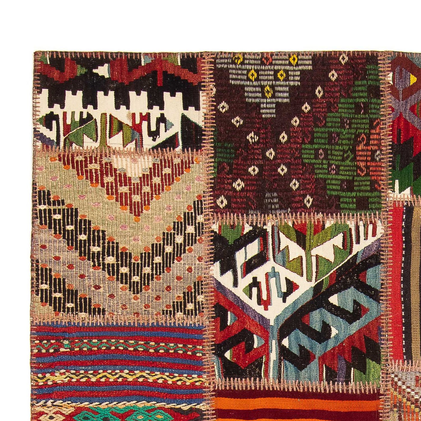 Patchwork Teppich 238x168cm - Orientteppich