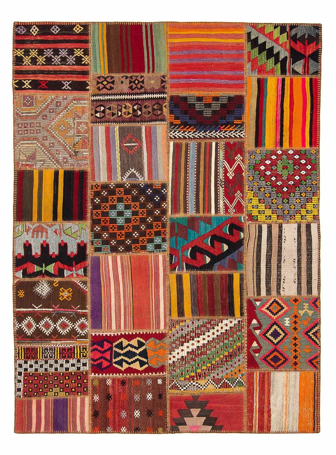 Patchwork Teppich 239 x 168 cm
