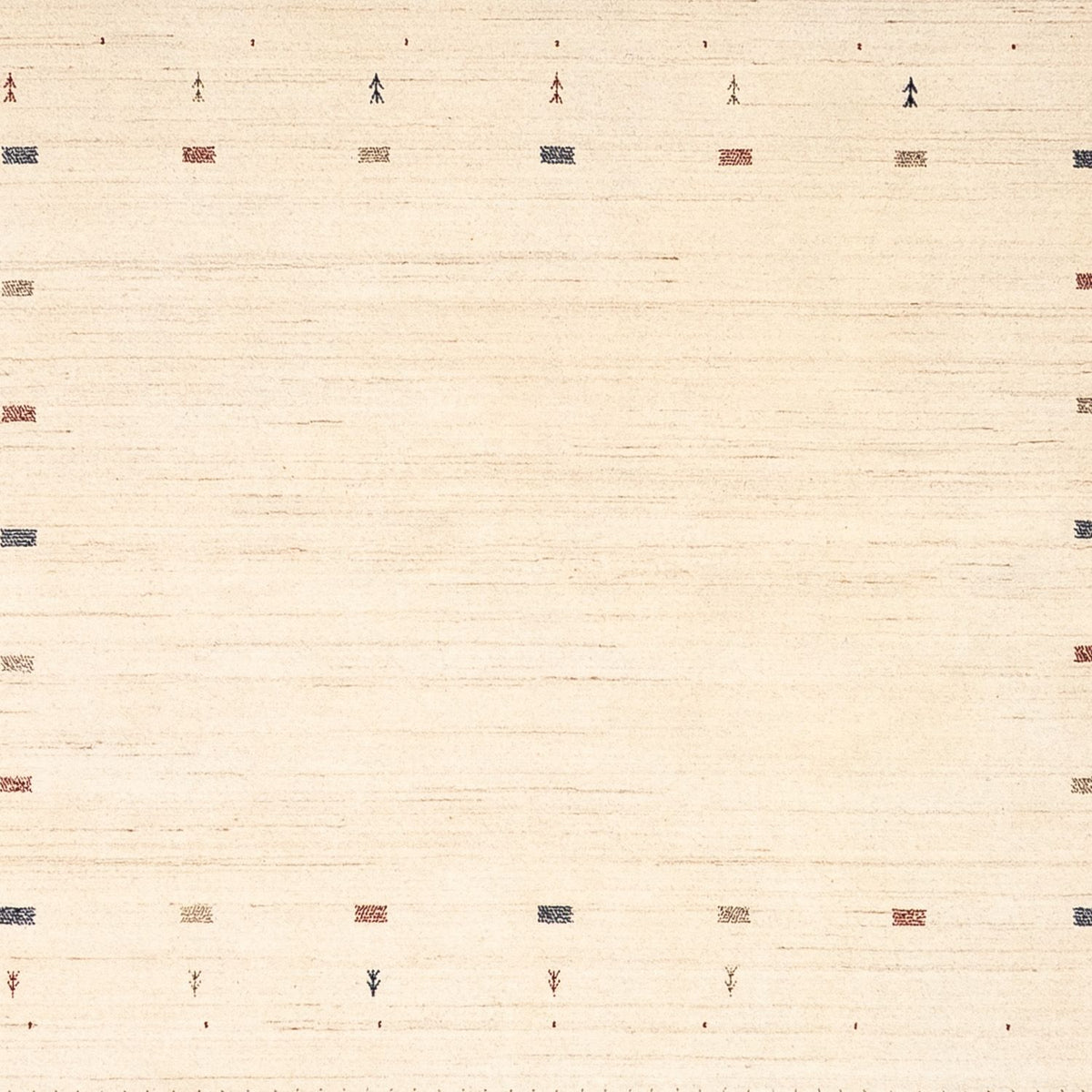 Gabbeh Teppich - Loribaft Indus 255 x 255 cm - beige