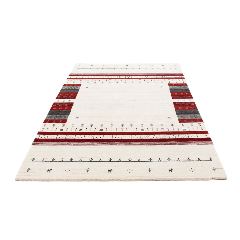 Gabbeh Teppich - Loribaft Perser 200 x 140 cm - beige