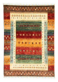 Gabbeh Teppich - Loribaft Indus 214 x 152 cm - mehrfarbig