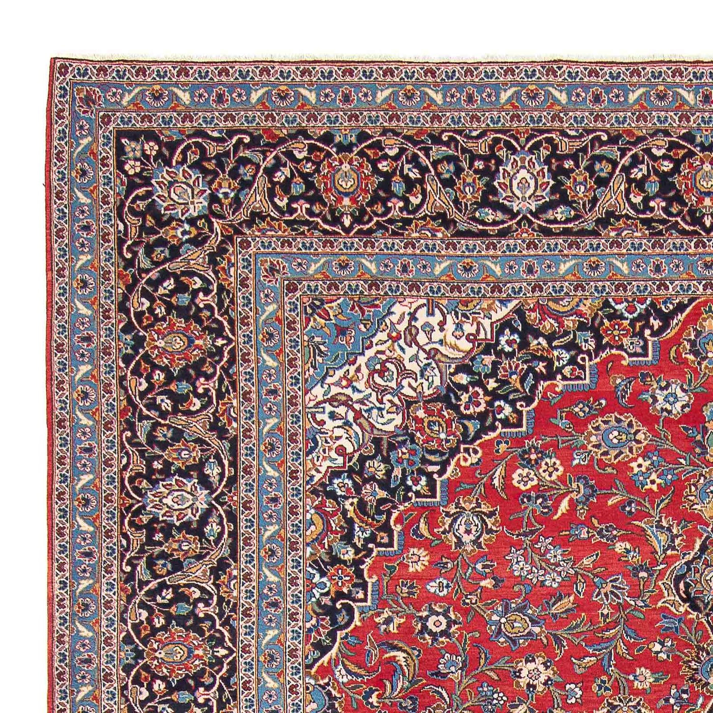 Keshan Teppich 400x398cm - Perserteppich