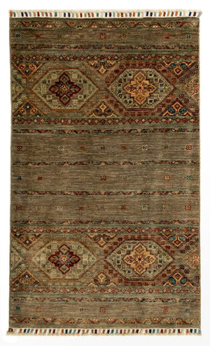 Ziegler Teppich - Modern 124 x 74 cm - dunkelbraun