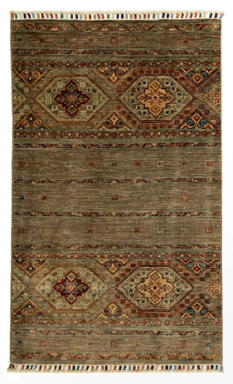 Ziegler Teppich - Modern 124 x 74 cm - dunkelbraun