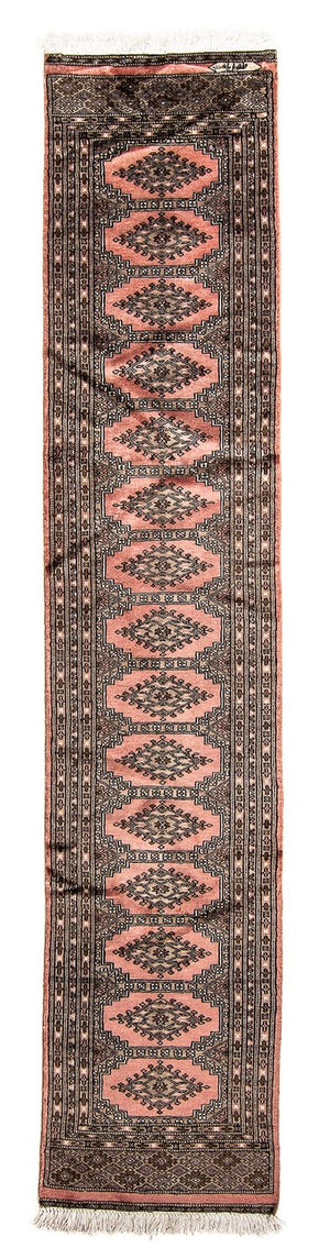 Afghan Teppich - Buchara 295 x 59 cm - hellrot