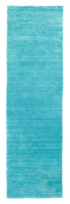 Gabbeh Teppich - Indus 200 x 80 cm - türkis