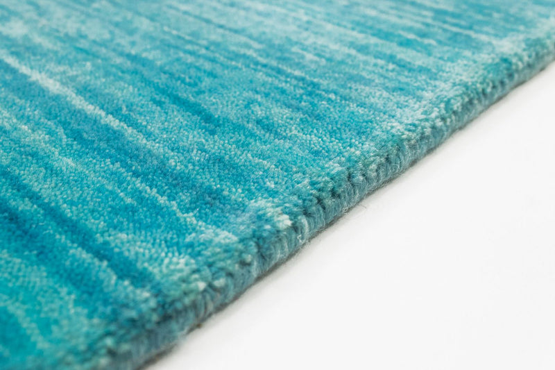 Gabbeh Teppich - Loribaft Softy 400 x 300 cm - türkis