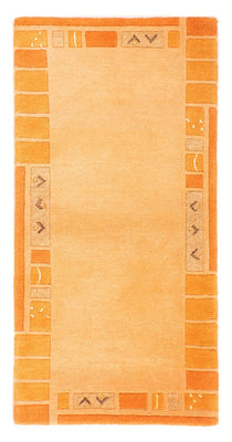 Nepal Teppich 140 x 70 cm - orange