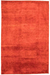 Gabbeh Teppich - Indus »Idris« Rechteckig - Rechteckig / Rot / 90 x 160 cm Rechteckig