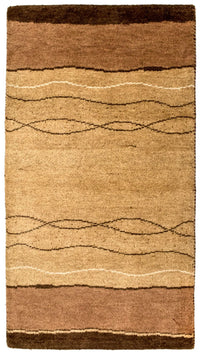 Gabbeh Teppich - Indus 160 x 90 cm - braun