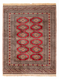 Pakistan Teppich - 165 x 124 cm - dunkelbeige